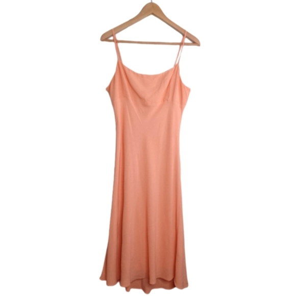 Aritzia Dresses & Skirts - Aritzia Sunday Best Babydoll Sz L Summer Maude Midi Satin Slip Dress